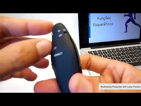 Multimedia Presenter with Laser Pointer & USB Receiver for Projector / PC / Laptop, Control Distance: 15m(Black) - YouTube Video