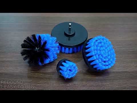 22pcs/set WRS-CS29 Car Wash Cleaning Brush Set Car Interior Crevice Cleaning Electric Drill Brush - YouTube Video