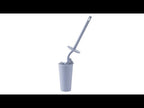 Toilet Cleaning Brush Set Long Handle Soft Toilet Brush(Blue) - YouTube Video