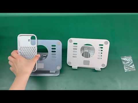 T632 Aluminum Alloy 360 Degree Rotating Desktop Tablet Holder(Grey) - YouTube Video