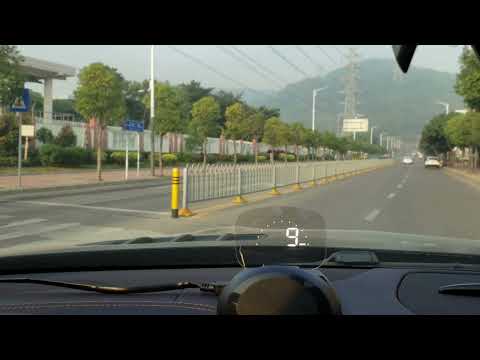 C700S OBD2 + GPS Mode Car HUD Head-up Display Fault Alarm - YouTube Video