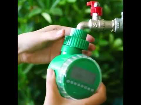 Automatic Watering Controller Timer Garden Water Timer Sprinkler Irrigation Controller Irrigation Timer Controller Watering Kits - YouTube Video