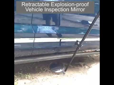 20cm Retractable Acrylic Handheld Explosion-proof Vehicle Inspection Mirror(PM220) - YouTube Video