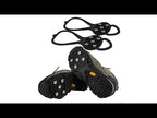 1 Pair Gourd Shape Rubber 5 Teeth Ice Claw Outdoor Non-slip Shoes Covers for Ice Snow Ground - YouTube Video