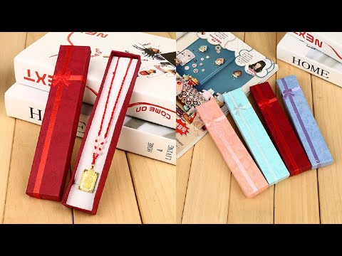 3 PCS Rectangular Rose Bow Gift Box Necklace Box Jewelry Box, Random Color Delivery - YouTube Video