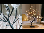 24 Lights Cherry Tree Lamp Table Lamp Room Layout Decoration Creative Bedside Night Light Gift, Style:Bauhinia Black Tree - YouTube Video