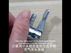 2pcs Vehicle Inflatable Pump Tube Joint Tire Mouth Gas Mouth Tube Fast Connector Inflatable Pump To Rotate - YouTube Video