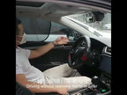 1pair 44x38cm Car Electrostatic Window Folding Light-proof Sun Protection Sunshade - YouTube Video