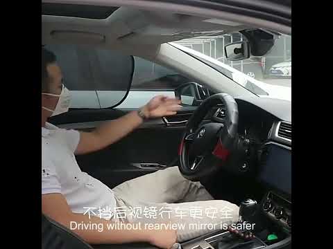 1pair 44x38cm Car Electrostatic Window Folding Light-proof Sun Protection Sunshade - YouTube Video