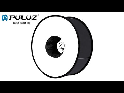 PULUZ 45cm Round Style Macro and Portrait Softbox SpeedLite Flash Light Foldable Diffuser - YouTube Video