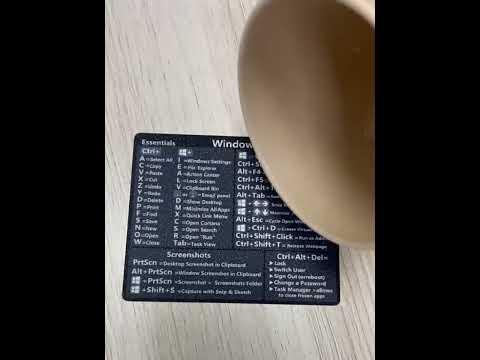 PC Reference Keyboard Shortcut Sticker Adhesive For PC Laptop Desktop(For Window) - YouTube Video