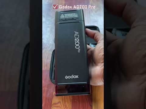 Godox AD200 Pro Pocket Flash Light  TTL HSS 2.4G Wireless X System Outdoor Flash Speedlight(UK Plug) - YouTube Video