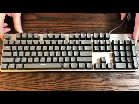 Logitech K845 Backlit Mechanical Wired Keyboard, Cable Length: 1.8m, Type:TTC-Brown Axis(Black) - YouTube Video