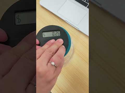Digital Counting Money Coin Bank for US Dollar - YouTube Video
