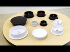 20 PCS ABS Plastic Round Cable Box Computer Desk Cable Hole Cover, Specification: 50mm (Black) - YouTube Video