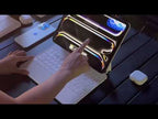 For iPad Air 11 2025 / 2024 / Pro 11 2022 Touch Pad Bluetooth Keyboard Leather Tablet Cover(Black) - YouTube Video