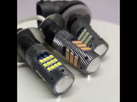 1 Pair H3 DC12V / 5W Car LED Fog Light with 42LEDs SMD-2016 Lamp Beads (White Light) - YouTube Video
