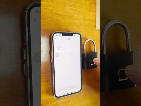 Fingerprint Padlock Compatible Tuya Smart App, 30 Fingerprint Capacity, USB-C Rechargeable, Zinc Alloy Body(Square Black) - YouTube Video