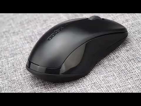 Rapoo1680 2.4GHz 1000 DPI 3 Buttons Business Office Desktop Computer Notebook Mute Portable Power Saving Wireless Mouse(Black) - YouTube Video