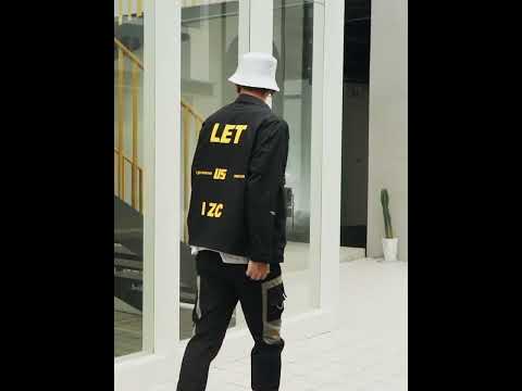 Casual Letters Print Long Sleeve Shirt Jacket for Men (Color:Yellow Size:S) - YouTube Video