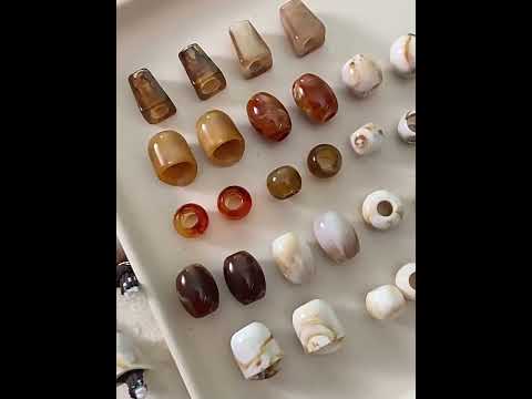 20 PCS/Pack Large-hole Acrylic Beads DIY Accessories, Color:Milk Coffee 12 x 10 mm - YouTube Video