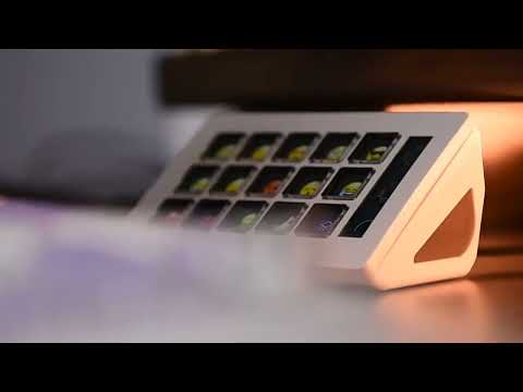 Ajazz AKP153 Multifunctional Console Panel Desktop Assistant Live Stock Tuning Custom Programming Mini Keyboard(White) - YouTube Video