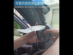 Car Suction Cup Fan Desktop Dormitory Office Kitchen Fan(White) - YouTube Video