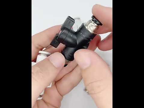BUC-4 LAIZE Manual Valve Pneumatic Quick Fitting Connector - YouTube Video