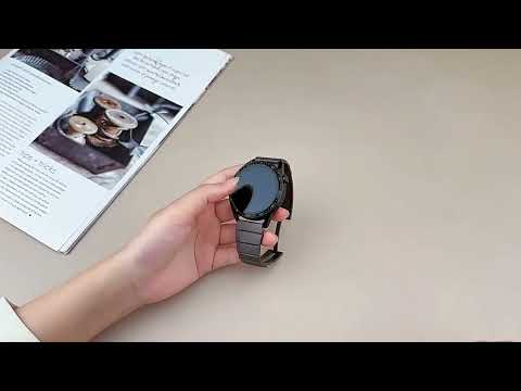 22mm One-beads Side-detachable Buckle Stainless Steel Watch Band(Black) - YouTube Video