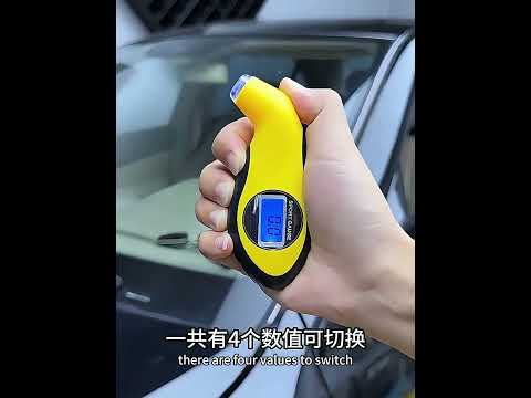 CEDAR 86095 LCD Display Screen Digital Tire Gauge, Pressure Range: 5-99PSI - YouTube Video