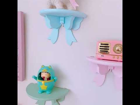 Wooden Bow Racks Children Room Cute Decoration Holder(Yellow) - YouTube Video