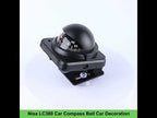 Nisa LC380 Car Compass Ball Car Decoration - YouTube Video