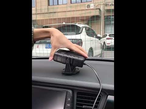 12V Black Car Heater Cold And Warm Wind Defrosting And Snow Demister - YouTube Video
