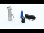 Small LED Portable Flashlight With Keychain(Black) - YouTube Video