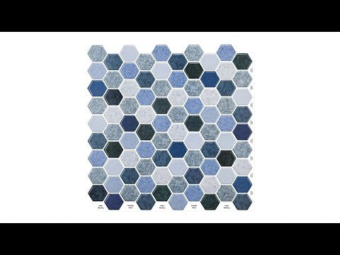 3D Crystal Epoxy Self-Adhesive Wall Sticker Bathroom Simulation Tile Sticker(MT1069) - YouTube Video
