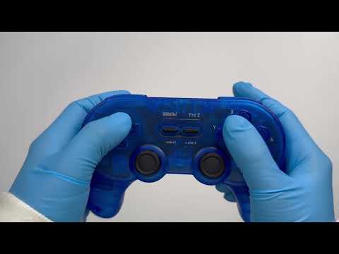 8BitDo Pro2 Retro Hall Edition Translucent Bluetooth With Back Button Multi-Platform Gamepad(Blue) - YouTube Video