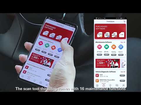 ThinkDiag SP164-O OBD2 Car Fault Diagnosis Instrument with a Free Software and DEMO - YouTube Video