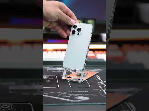 LK022 Portable Foldable Desktop Phone Holder (Grey) - YouTube Video