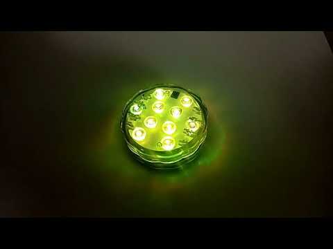 Colorful Remote Control Decoration Diving Lamp, 10-LED with Remote Control(White) - YouTube Video