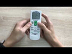 CHUNGHOP K-2012E Universal Air Conditioner Remote Control with Brand Button Pairing Function - YouTube Video