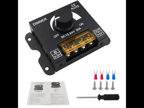 LED Controller Knob Hand Dimmer with terminal kit - YouTube Video