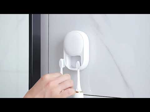 Wall-Mounted Smart UV Sterilizer And Air-Drying Toothbrush Sterilizer(White) - YouTube Video