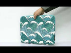 H3-04   11 Inch PU Leather Printing Laptop Liner Bag Tablet Sleeve Bag(Green Wave) - YouTube Video