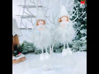 Christmas Decoration Plush Girl Angel Pendant Christmas Tree Pendant Gift, Size: Snowflake Angel(White) - YouTube Video
