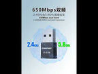 COMFAST CF-813B 650Mbps Dual-band Bluetooth Wifi USB Network Adapter - YouTube Video