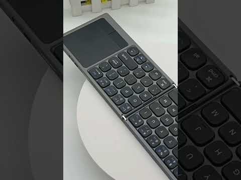 FK328T Cell Phone Tablet Laptop Wireless Bluetooth Keyboard Portable 3-Folded Keyboard - YouTube Video