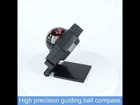 2 In 1 Car Compass With Slope Gauge Foldable High Precision Guide Ball(English Version) - YouTube Video