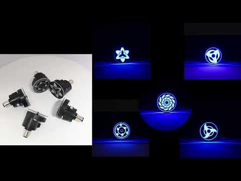 Highlight Motorcycle Rotating Brake Lights LED Tail Lights Modified Car Lights, Style: Windmill(Red) - YouTube Video