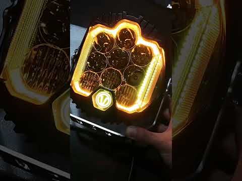 5 inch DC12V-24V 5000LM 6500K 50W Car LED Headlight for Jeep Wrangler / Harley - YouTube Video