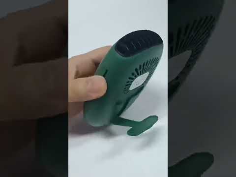 Leafless Hanging Neck Fan Mini Handheld Fan USB Rechargeable Fan Without Negative Ions White - YouTube Video